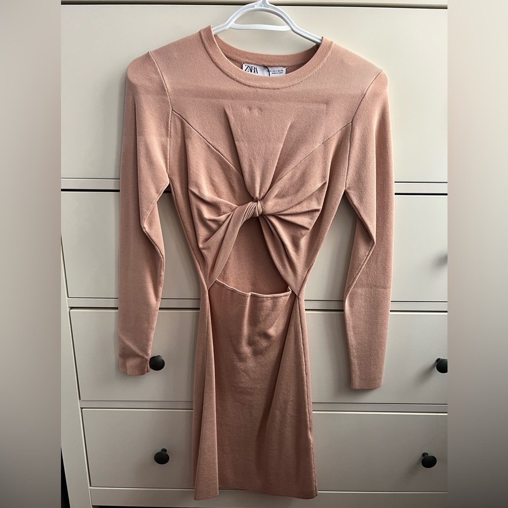 Zara Cut Out Dress with Knot